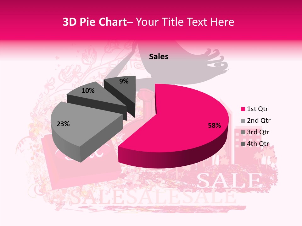 Beautiful Frame Lady PowerPoint Template