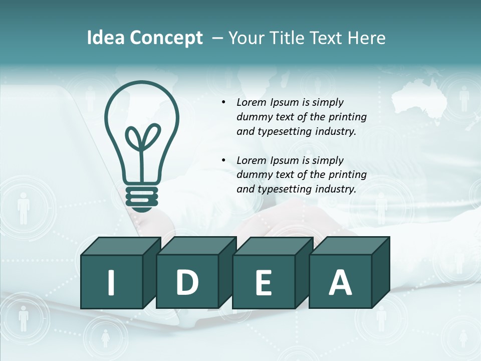 Internet Computer Screen PowerPoint Template