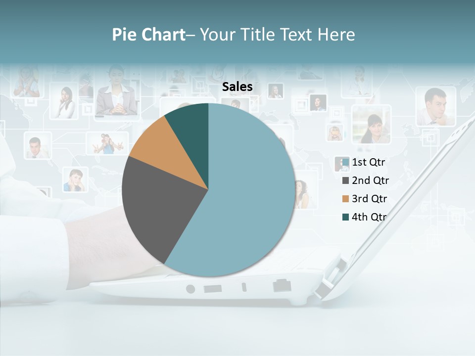 Connection Work Computer PowerPoint Template
