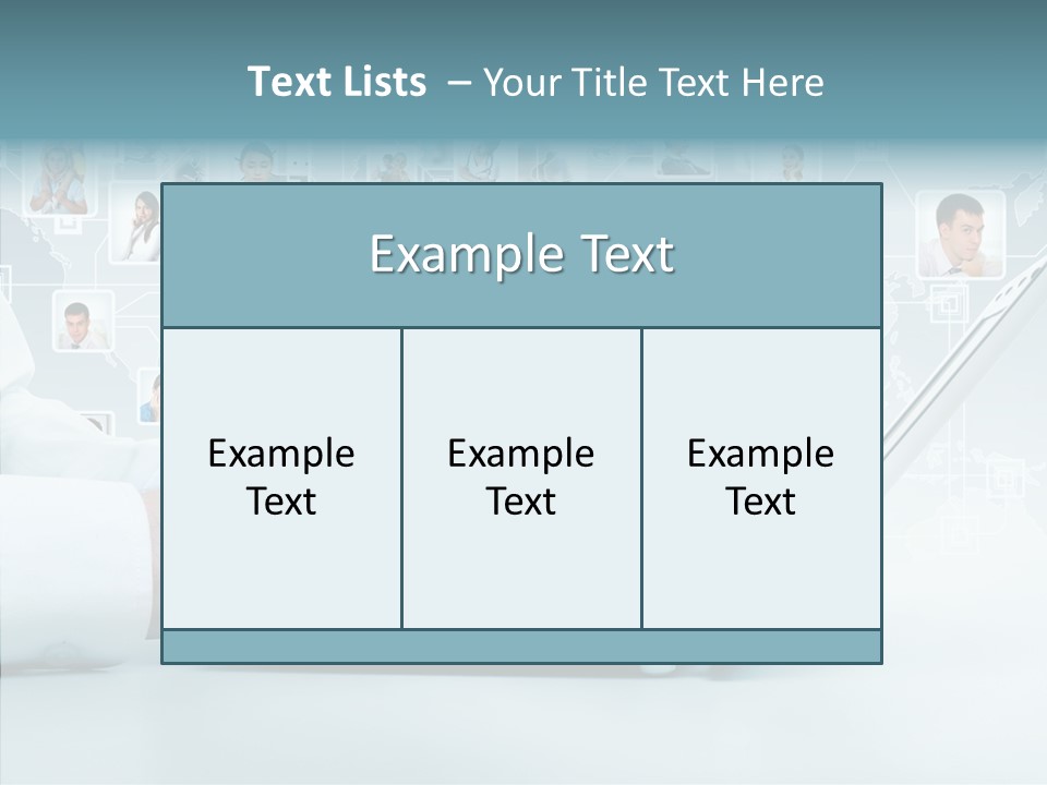 Connection Work Computer PowerPoint Template