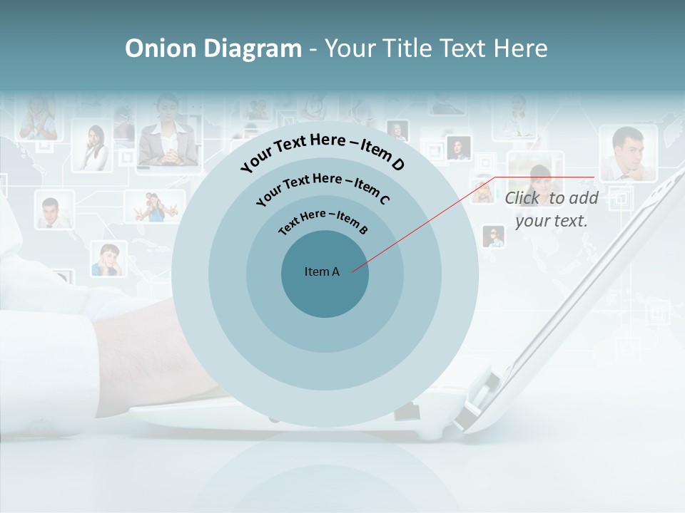 Connection Work Computer PowerPoint Template