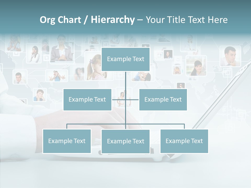 Connection Work Computer PowerPoint Template