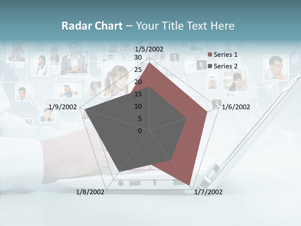 Connection Work Computer PowerPoint Template
