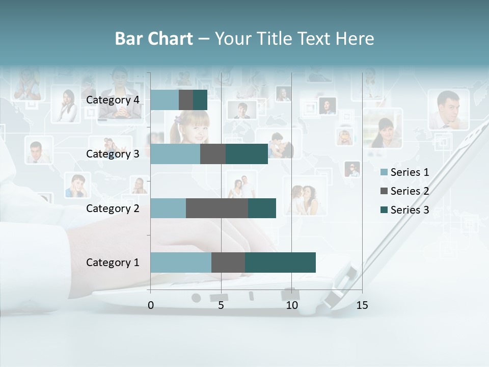 Connection Work Computer PowerPoint Template