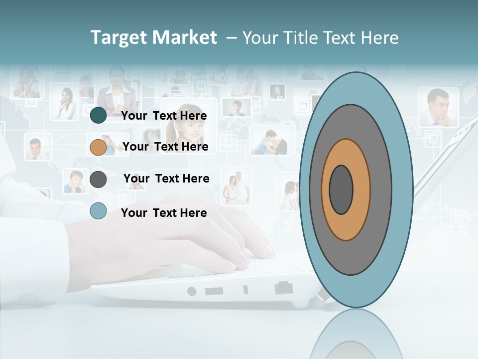 Connection Work Computer PowerPoint Template