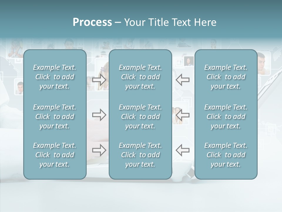 Connection Work Computer PowerPoint Template