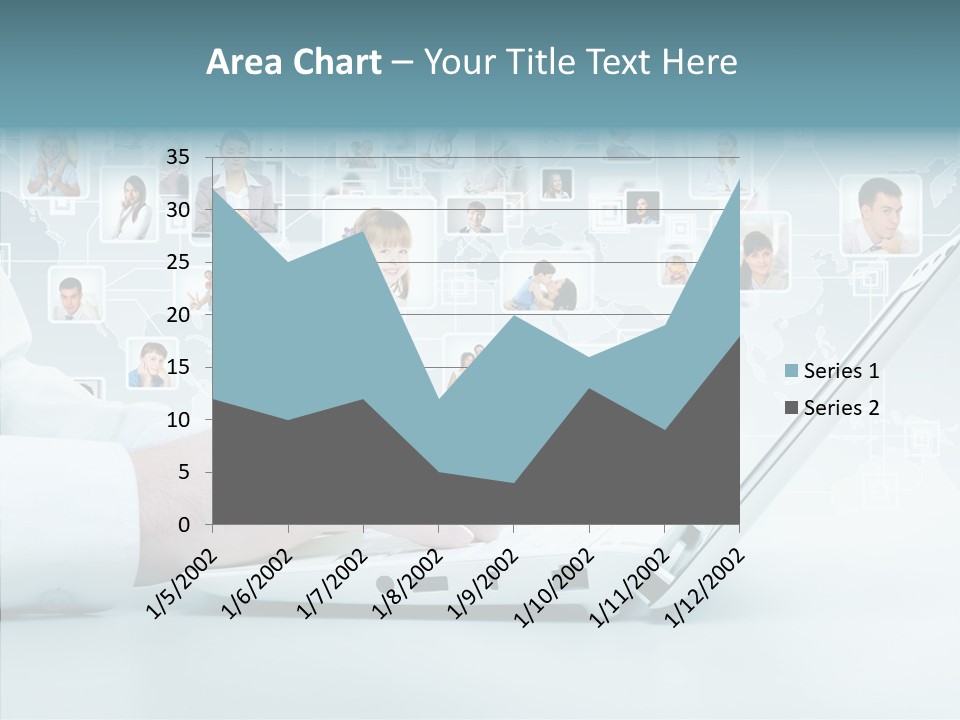Connection Work Computer PowerPoint Template