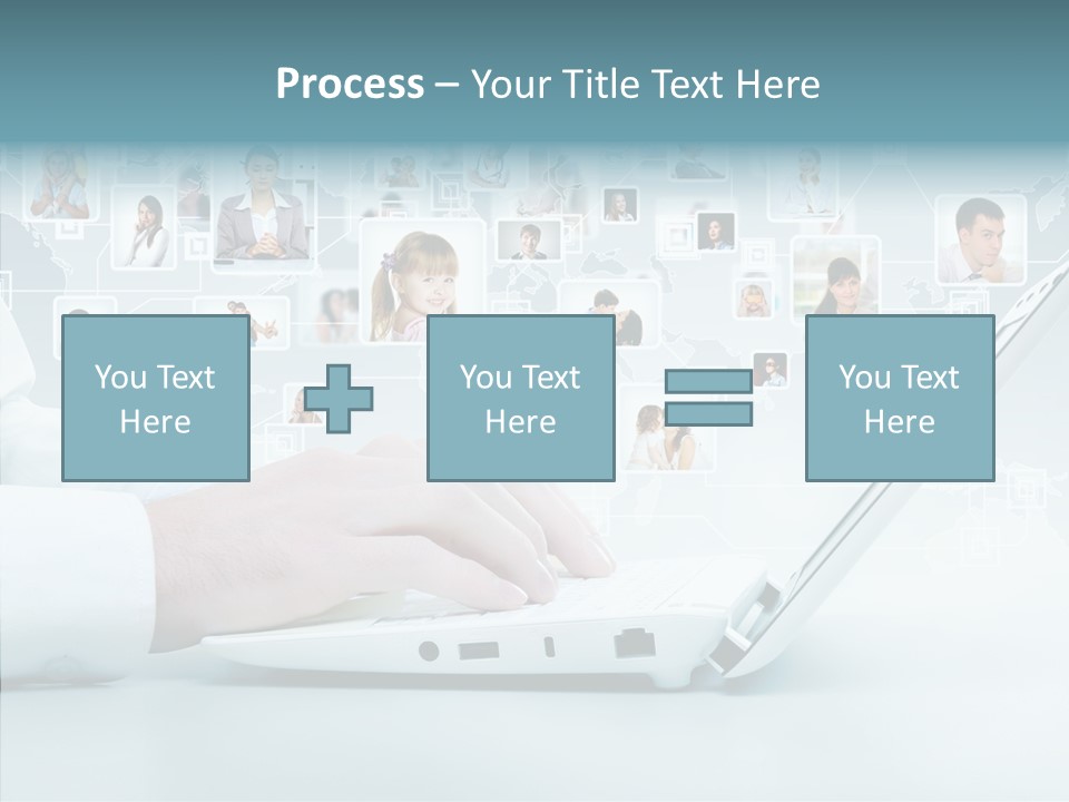 Connection Work Computer PowerPoint Template