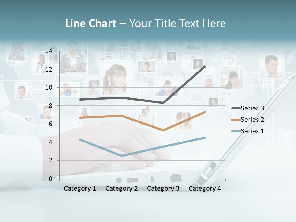 Connection Work Computer PowerPoint Template