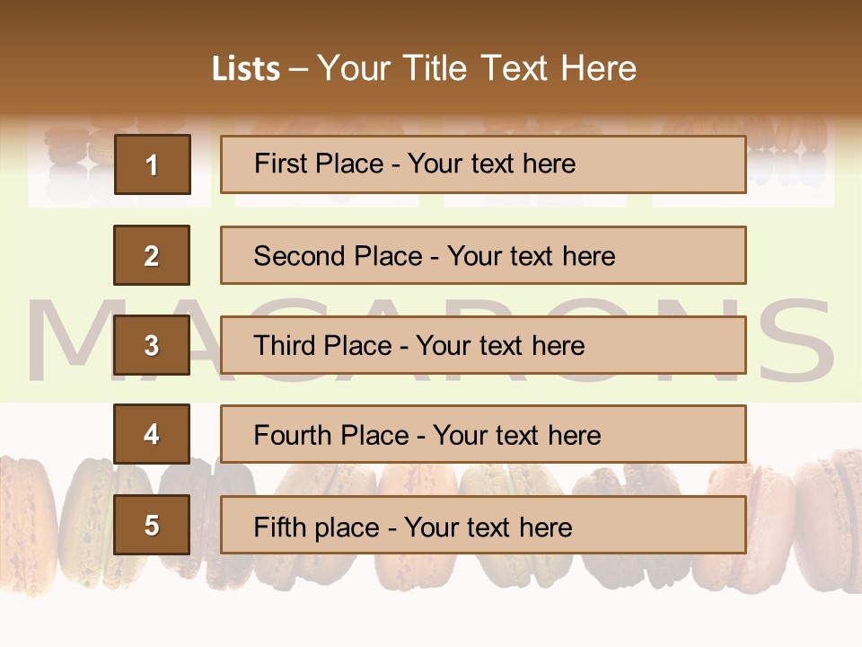 Parfums Cuisinier Collage PowerPoint Template