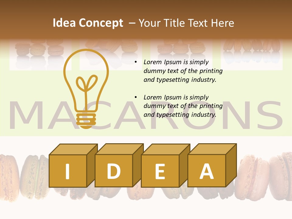 Parfums Cuisinier Collage PowerPoint Template