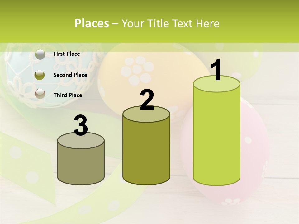 Easter Easter Eggs Wood PowerPoint Template