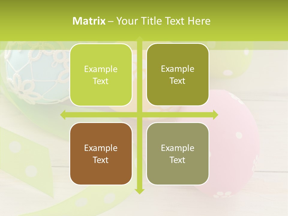 Easter Easter Eggs Wood PowerPoint Template