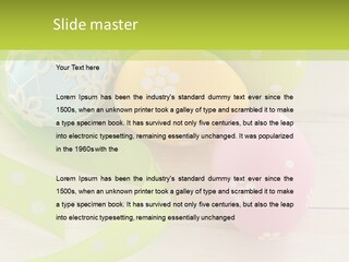 Easter Easter Eggs Wood PowerPoint Template