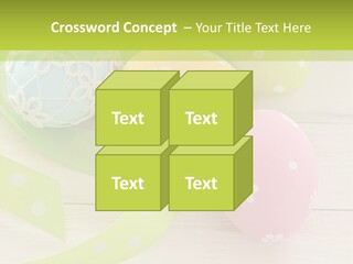 Easter Easter Eggs Wood PowerPoint Template