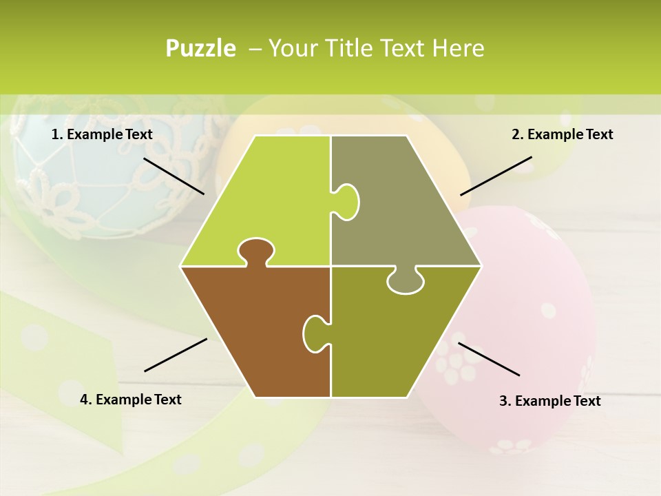Easter Easter Eggs Wood PowerPoint Template