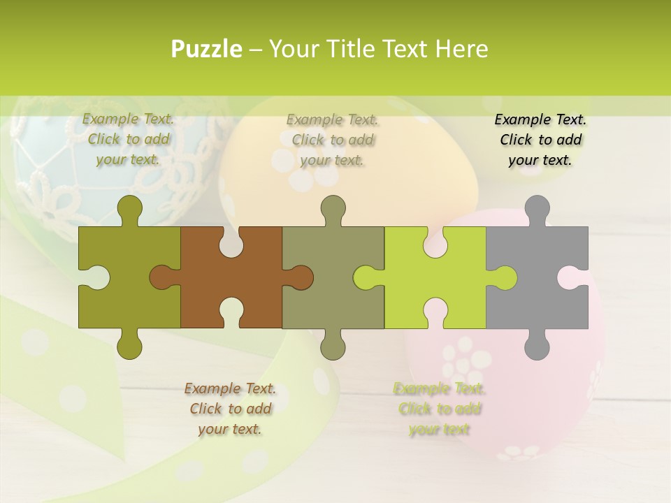 Easter Easter Eggs Wood PowerPoint Template