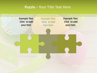 Easter Easter Eggs Wood PowerPoint Template