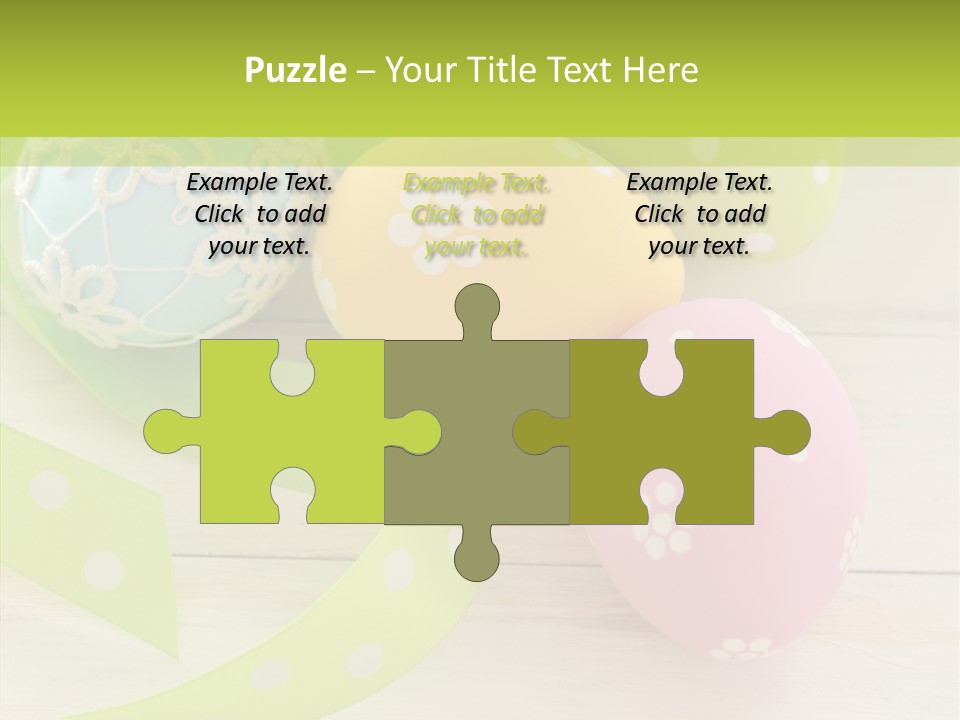 Easter Easter Eggs Wood PowerPoint Template