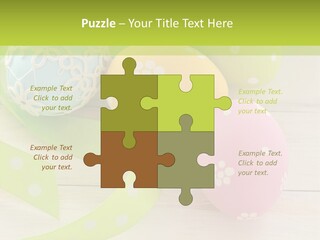 Easter Easter Eggs Wood PowerPoint Template