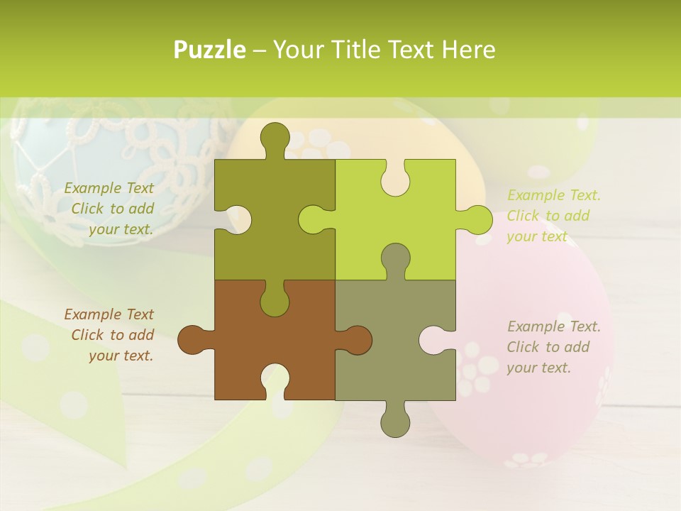 Easter Easter Eggs Wood PowerPoint Template