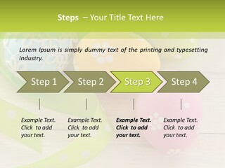 Easter Easter Eggs Wood PowerPoint Template