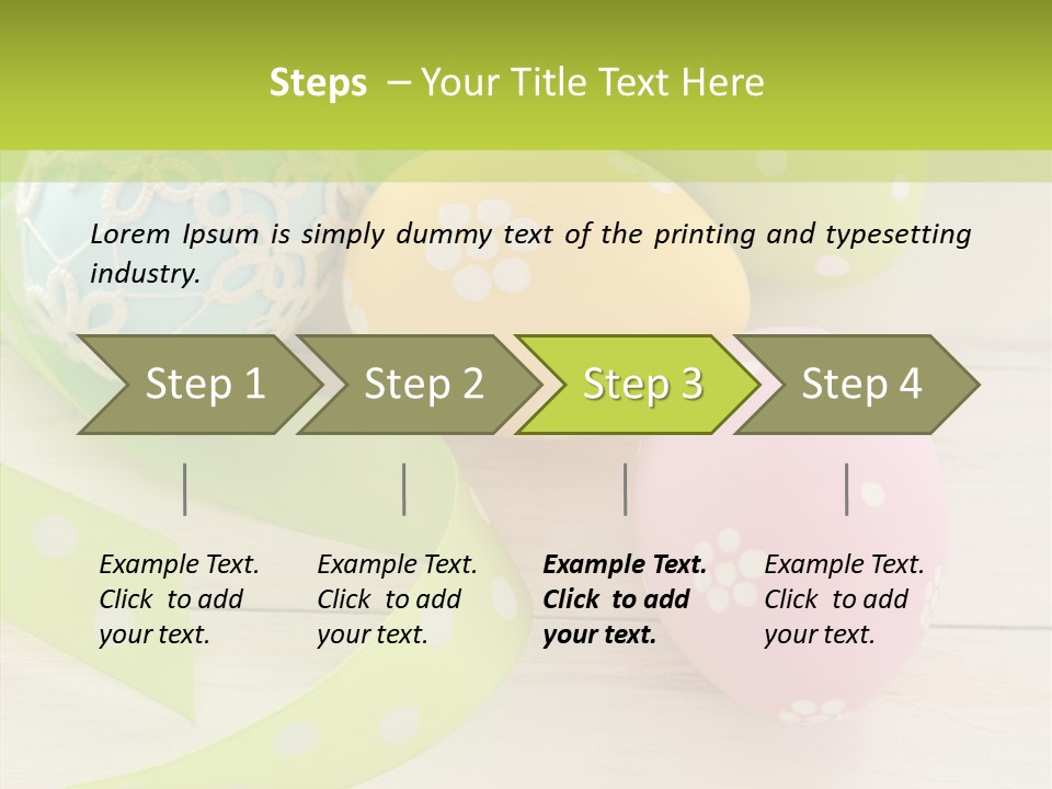 Easter Easter Eggs Wood PowerPoint Template