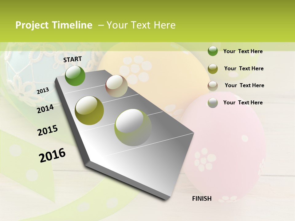 Easter Easter Eggs Wood PowerPoint Template