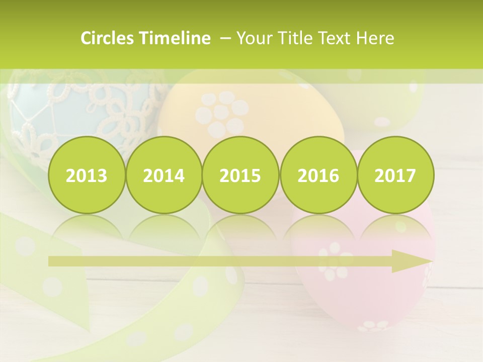 Easter Easter Eggs Wood PowerPoint Template