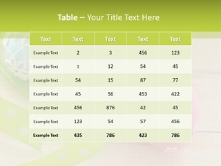 Easter Easter Eggs Wood PowerPoint Template