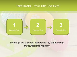 Easter Easter Eggs Wood PowerPoint Template