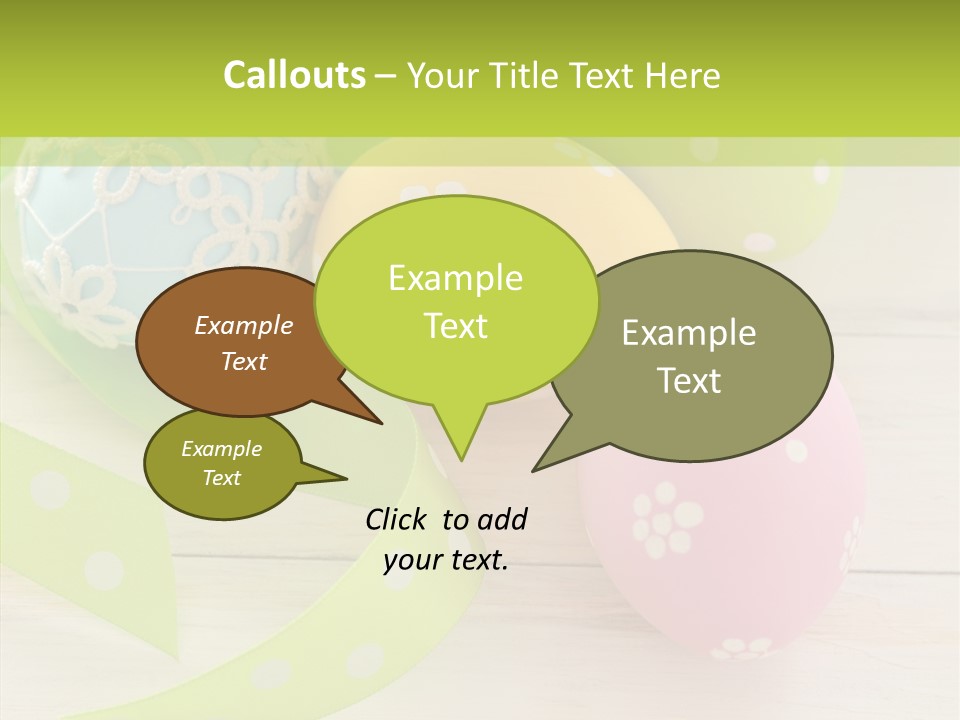 Easter Easter Eggs Wood PowerPoint Template