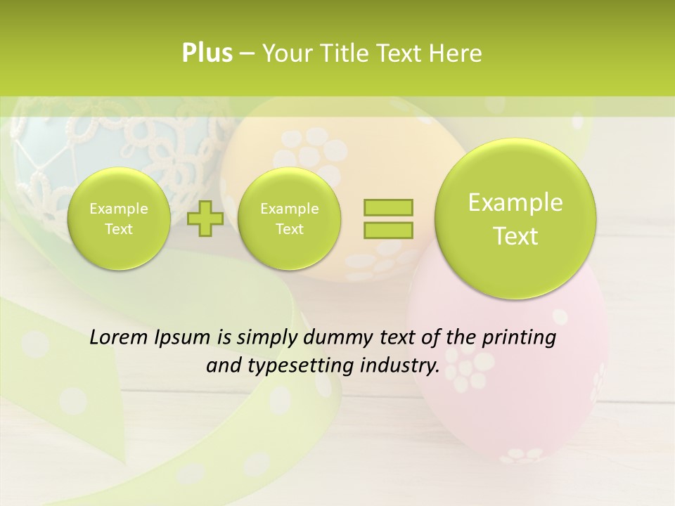 Easter Easter Eggs Wood PowerPoint Template