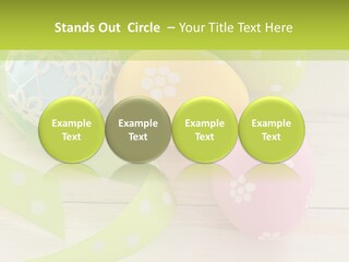Easter Easter Eggs Wood PowerPoint Template