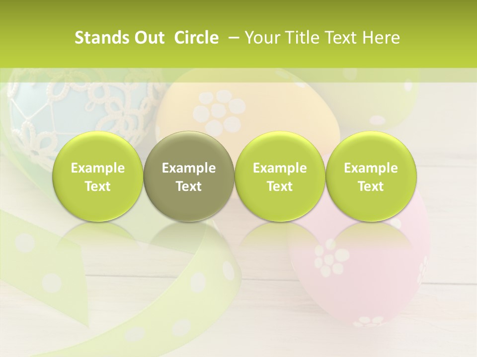 Easter Easter Eggs Wood PowerPoint Template