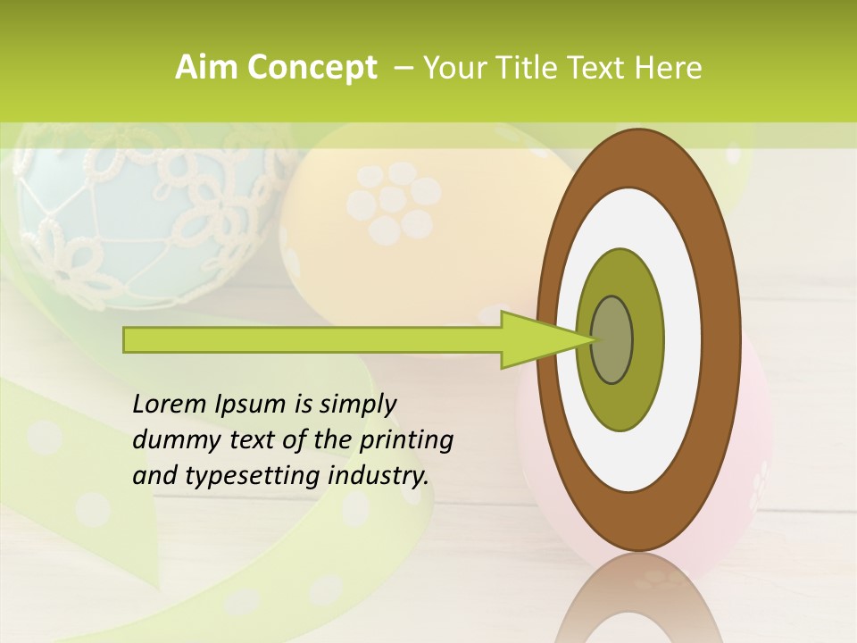 Easter Easter Eggs Wood PowerPoint Template