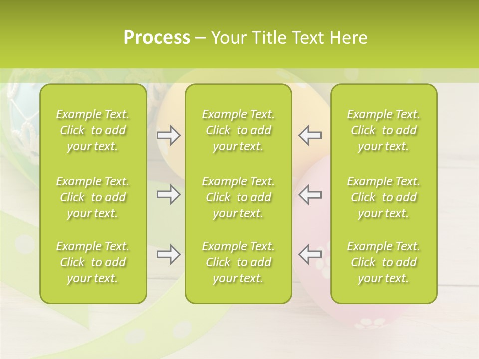 Easter Easter Eggs Wood PowerPoint Template