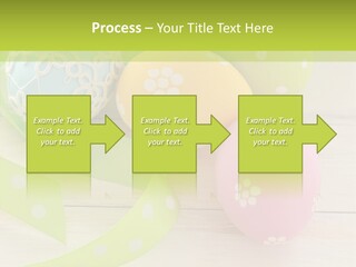 Easter Easter Eggs Wood PowerPoint Template