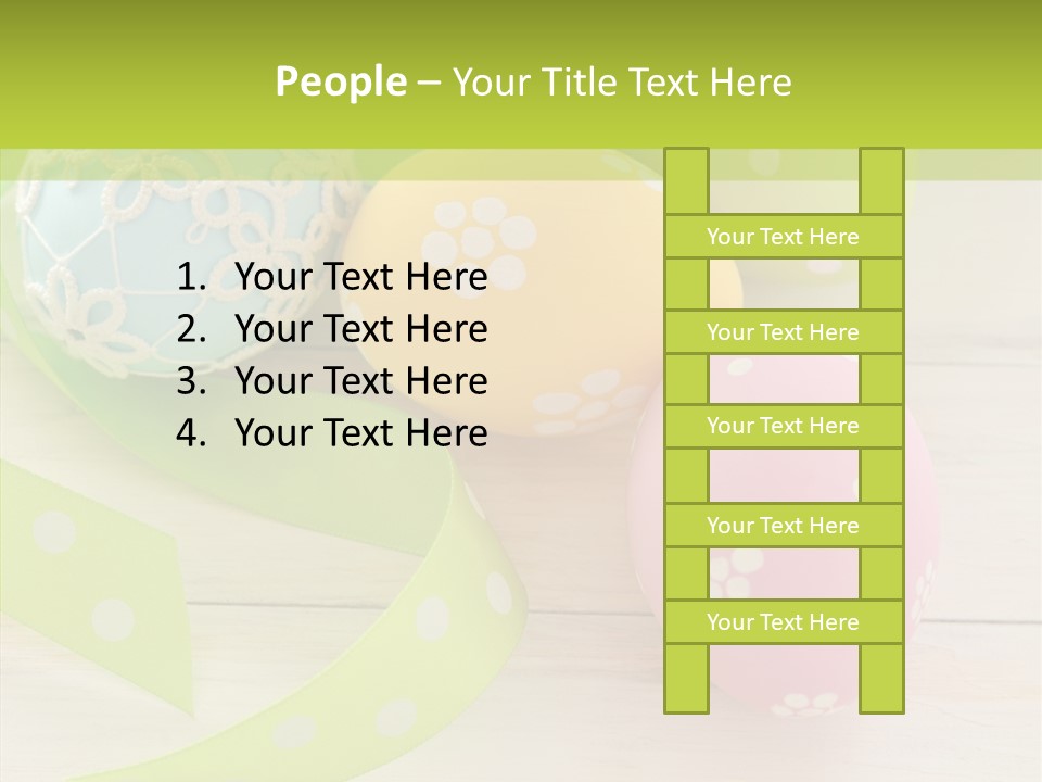 Easter Easter Eggs Wood PowerPoint Template