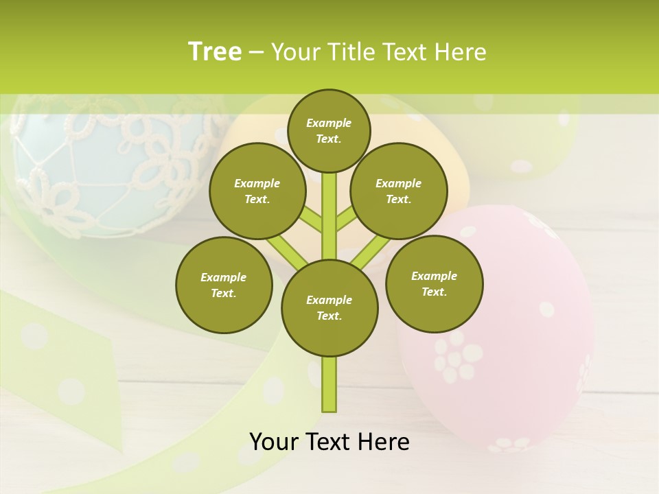 Easter Easter Eggs Wood PowerPoint Template