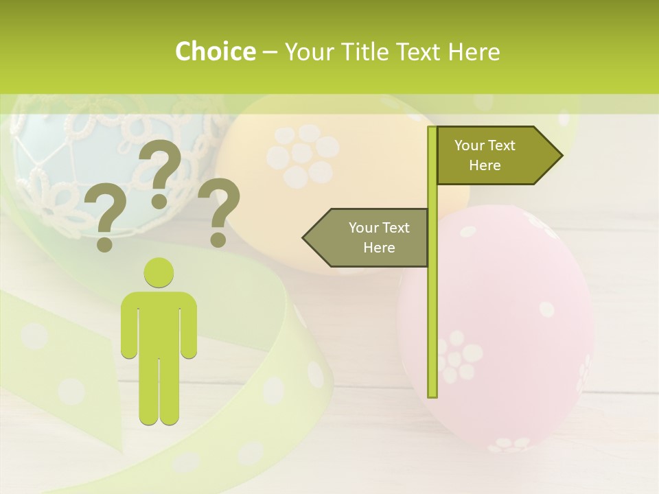 Easter Easter Eggs Wood PowerPoint Template