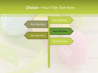 Easter Easter Eggs Wood PowerPoint Template