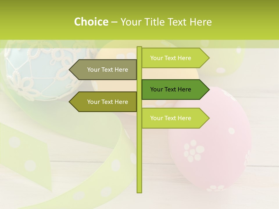 Easter Easter Eggs Wood PowerPoint Template