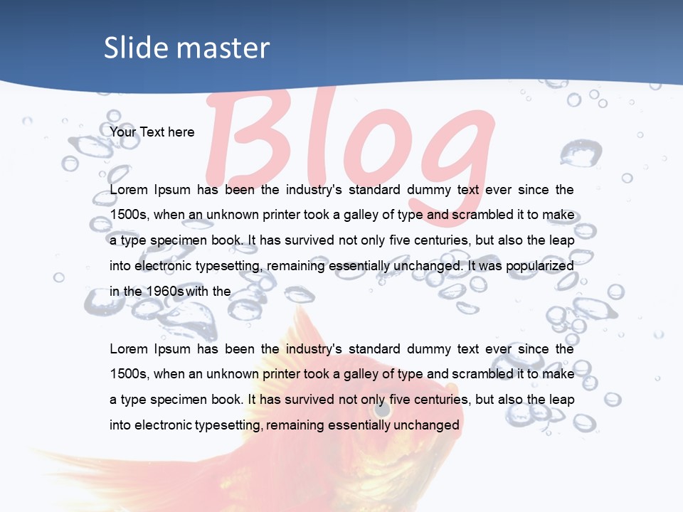 Opinion Concept Blogging PowerPoint Template