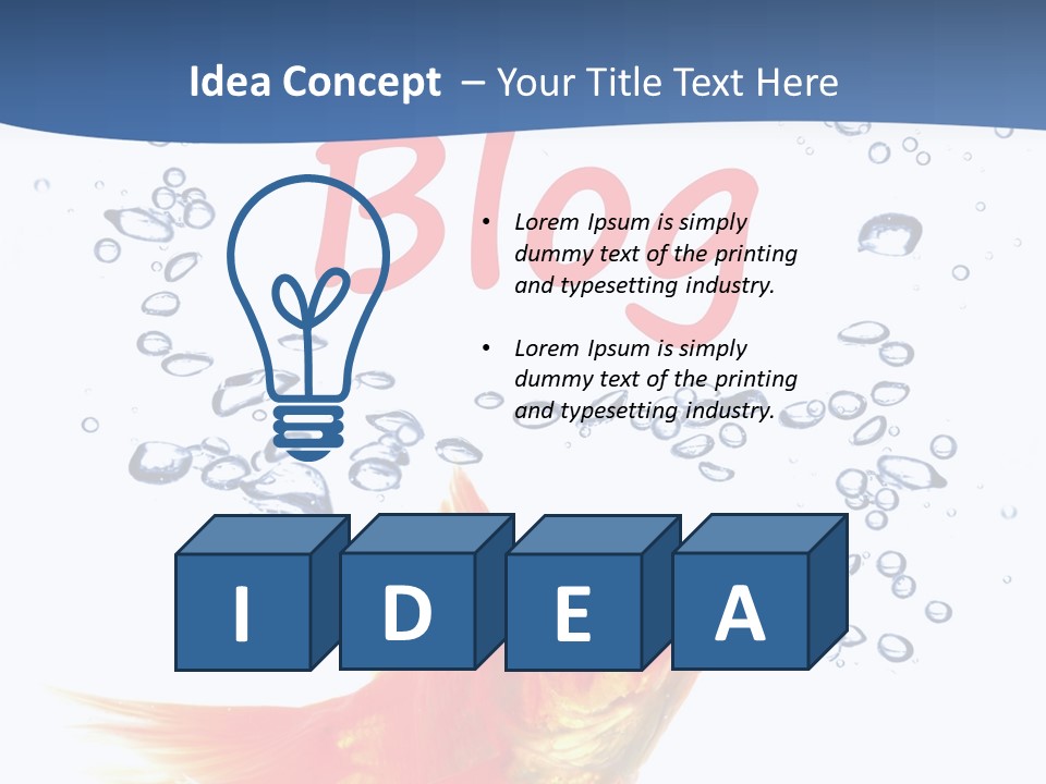 Opinion Concept Blogging PowerPoint Template
