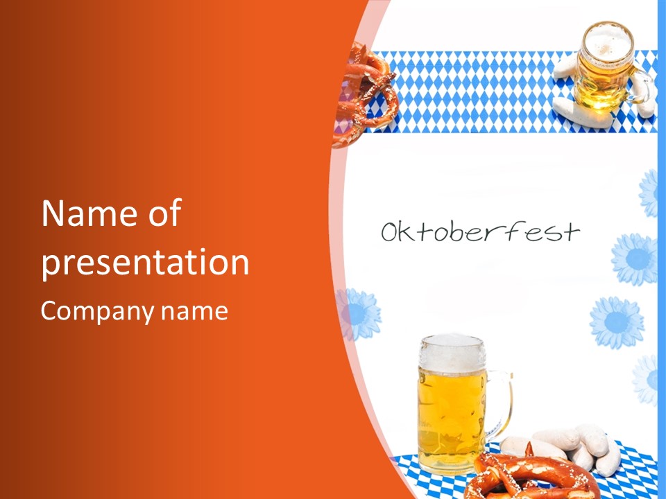 Volksfest Oktober Fahne PowerPoint Template