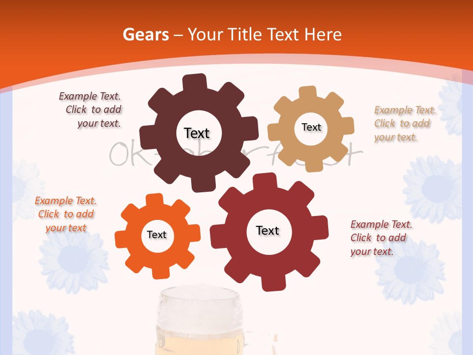 Volksfest Oktober Fahne PowerPoint Template