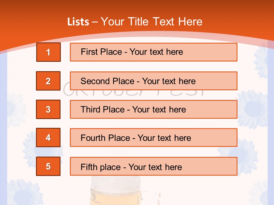 Volksfest Oktober Fahne PowerPoint Template