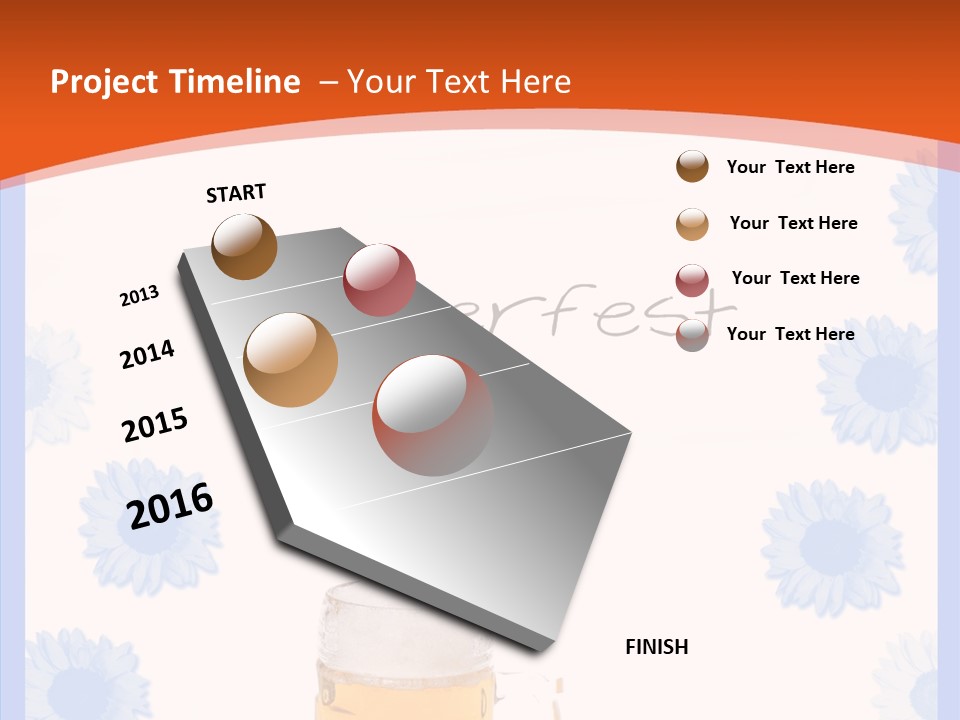 Volksfest Oktober Fahne PowerPoint Template
