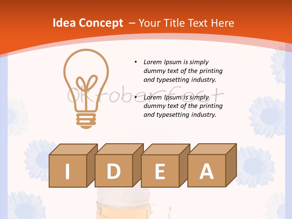 Volksfest Oktober Fahne PowerPoint Template